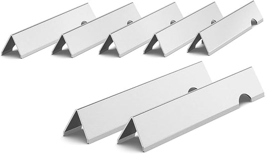 QuliMetal 66033 Flavorizer Bars for Weber Genesis II E-410/E-415/E-435, Grill Parts for Weber GS4 Genesis II LX E-440 Series Gas Grills, 17" Stainless Steel Grill Parts for Weber 66033 66796