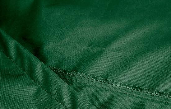 Eevelle Meridian Patio Oval Table Set Cover with Marine Grade Fabric - Outdoor Table Cover - Furniture Set Covers for Dining Table - Easy to Install - (25.5"H x 128"L x 82"W, Hunter Green)