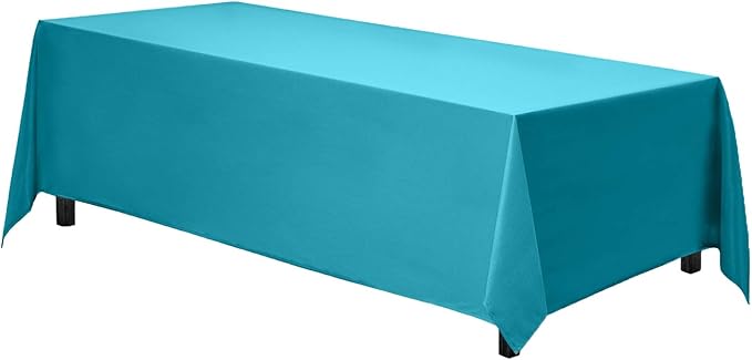 Gee Di Moda Rectangle Tablecloth - 70 x 120 Inch Caribbean Table Cloth for 6 or 8 Foot Rectangle Tables - Heavy Duty Washable Fabric - for Holiday Party, Dinner, Weddings, Baby Shower & Events