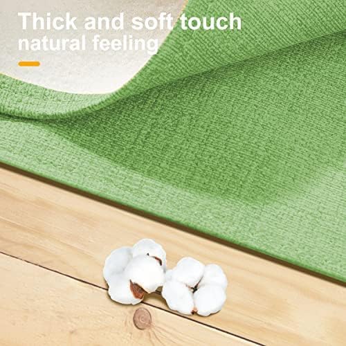 Wipeable Table Runner, Farmhouse Dresser Runner, Rustic Indoor/Outdoor (60'', Green)
