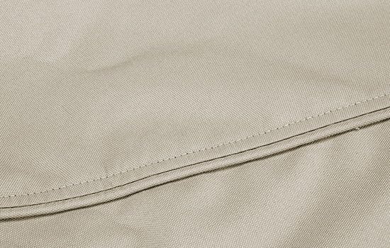 Eevelle Meridian Patio Oval Table Set Cover with Marine Grade Fabric - Outdoor Table Cover - Furniture Set Covers for Dining Table - Easy to Install - (25.5"H x 128"L x 82"W, Khaki)