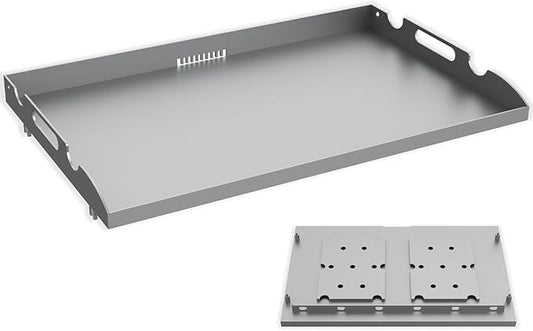 Upgrade Flat Top Griddle Replacement Top for Blackstone 28" Griddles 1517 1803 1924 1883, Steel Griddle Top Replacement for 28 Inch Blackstone with Rear Grease System & Handy Handle