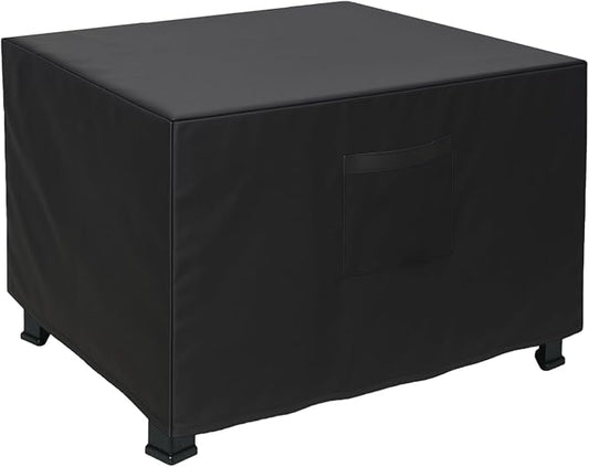 Fire Pit Cover Square, Heavy Duty Waterproof Oxford Fabric for Fire Pit,Fit for 28-32 Inch Outdoor Fireplace Cover & Fire Pit Table, Tear Resistant Fire Pit Cover with Air Vent and Drawstring