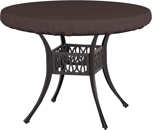 Covers & All Round Table Top Cover, 18 Oz Heavy Duty Waterproof UV & Weather Resistant Patio Table Cover, Outdoor Table Cover for Patio Outdoor Furniture & Coffee Table, (36" Dia x 4 H Inches, Coffee)