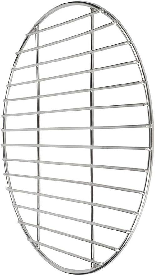 Stainless Steel Round BBQ Grill Grate for Outdoor Cooking with Even Heat Distribution, Easy to Clean Polished Mesh, 28cm/33cm/38cm Diameter(38CM)