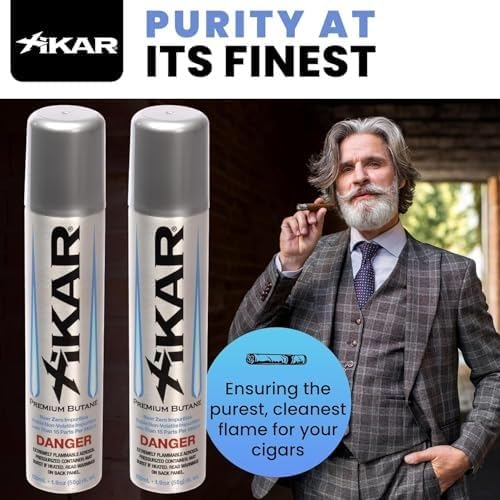 Xikar Premium Butane Fuel Refill with 0 Impurities 1.9oz 4 Pack (100ml) - Premium Quality Fuel for Jet Flame Lighters and Torches - High Altitude Formula