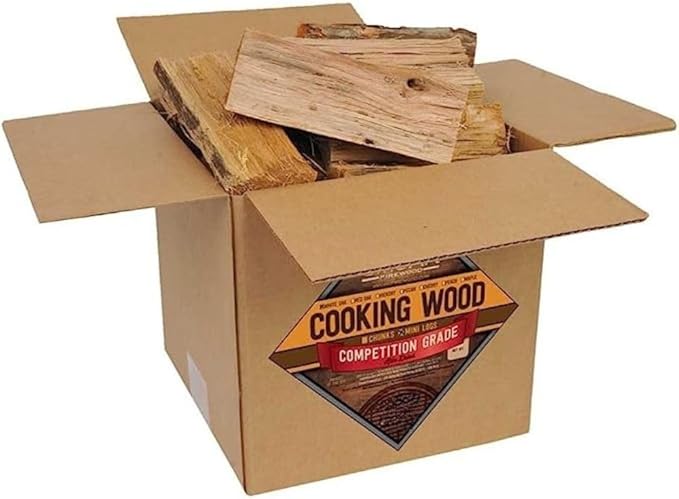 Smoak Firewood’s Cooking Wood Mini Splits - USDA Certified Kiln Dried Pizza Oven Wood, Grilling Wood, Smoking Wood, BBQing Wood (8inch Pieces, 8-10lbs 729 Cubic in – Cherry)