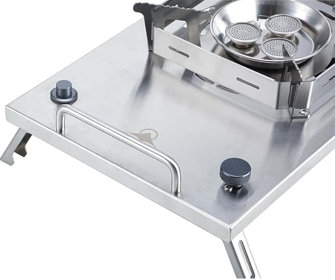 Wild Journey IGT Slammer Folding Gas Barbecue Grill BBQ Home Outdoor Vacation Travel Camping Stainless Steel Kitchenware Stove (IGT Gas Stove（Primary Color）)