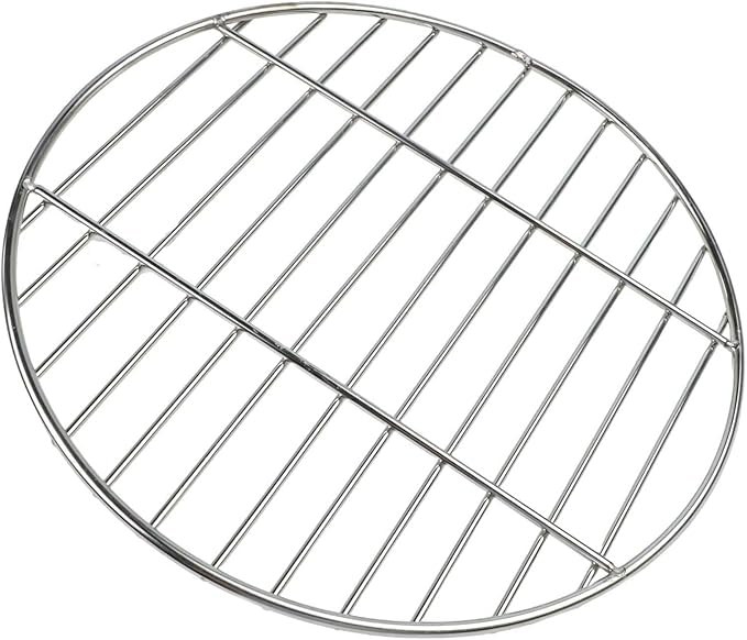 Stainless Steel Grill Grate, Round BBQ Cooking Grid for Even Heat Distribution, High Resistant & Polished Mesh, Outdoor Grilling Accessory, 28cm/33cm/38cm(33CM)