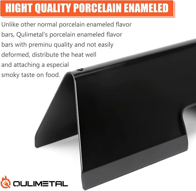 QuliMetal Grill Parts for Spirit E310 S310 E/S320 E/S330, 7636 Flavorizer Bars for Spirit 300 and GS4 Spirit II 300 Grills with Front Control Knobs, 15.3" Flavor Bars for Weber Spirit II Parts 67046