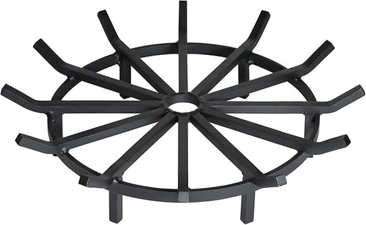 SteelFreak Super Heavy Duty Wagon Wheel Firewood Grate for Fire Pit - Made in The USA (28 Inch)