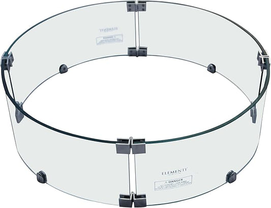 All Fire Table Pit Wind Screens and Stainless Steel Buner Lid from ELEMENTI | ELEMENTI Plus and MODENO (Wind Screens, Round 30" WS - 002)