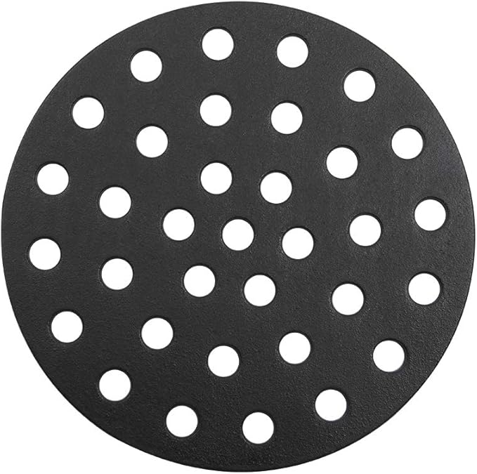 Dracarys 10.5 inch Cast Iron Charcoal Grate,BBQ High Heat Charcoal Plate Fit for Kamado Joe Classic Weber smokey joe Fire Grate Pit Boss Grill Parts Charcoal Grate Replacement Parts-10.5 inch