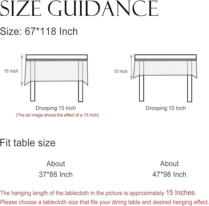 ISAENNE Designer Linen Floral Extra Long Rectangle Tablecloth,Pale Yellow Farmhouse Indoor Table Cloth,Durable Decor Tablecloths for Dining Kitchen Thanksgiving,67"*118"-Chamonix A