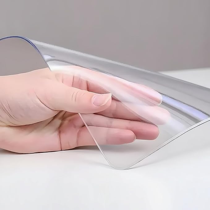 Clear Table Protector 40 x 60 Inch, 1.4mm Thick Waterproof PVC Plastic Table Cover, Durable Table Pad for Dining Room, Kitchen, Writing Desk, and Coffee Tables