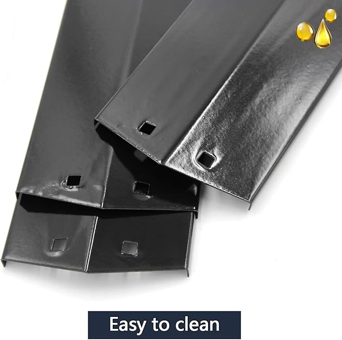 Hongso Grill Parts for Chargriller 5050, 5650, 3001, 3008, 3030, 4000, 5072, 5252, King Griller 3008, 5252, Cast Iron Grill Grates Heat Plates Burners and Hanger Brackets Included