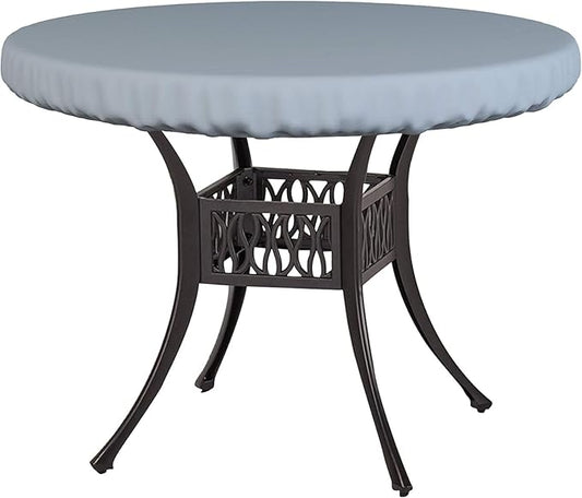 Covers & All Round Table Top Cover, 18 Oz Heavy Duty Waterproof UV & Weather Resistant Patio Table Cover, Outdoor Table Cover for Patio Outdoor Furniture & Coffee Table (60" Dia x 4” H Inches, Grey)