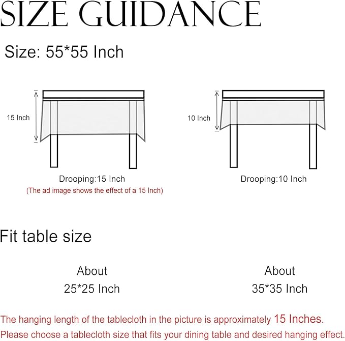 ISAENNE Designer Vintage Linen Small Square Table Cloth,Floral and Bird Pattern Tablecloths,Fall Wrinkle Resistant Home Decor Tablecloth for Dining Kitchen Party Christmas,55"*55"-Murad A