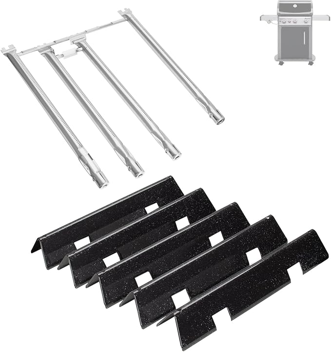 Grill Parts for Weber Spirit 330/335 Grill Replacement Parts, 68948 65518 Grill Burner 7636 67046 Flavorizer Bars for Weber Spirit Grill Parts, for Weber Spirit E-330 E-335 SP-330 SP-335