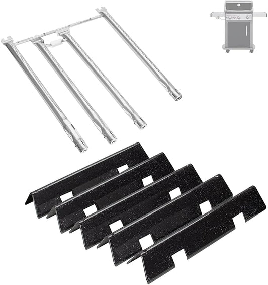 Grill Parts for Weber Spirit 330/335 Grill Replacement Parts, 68948 65518 Grill Burner 7636 67046 Flavorizer Bars for Weber Spirit Grill Parts, for Weber Spirit E-330 E-335 SP-330 SP-335