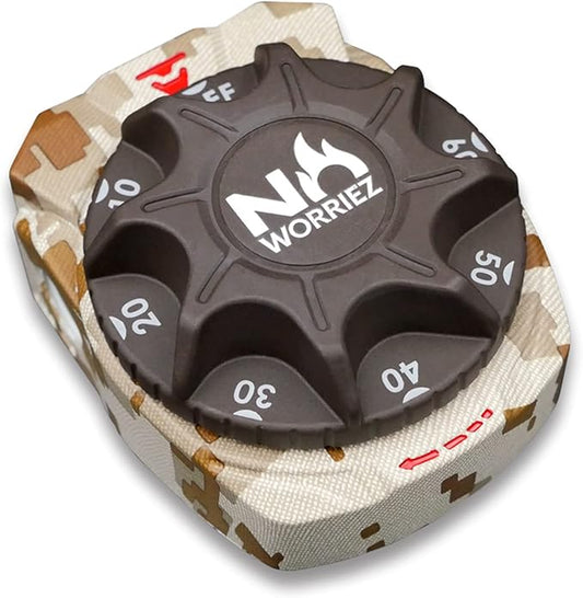 NO WORRIEZ 100,000 BTU Safety Automatic Outdoor BBQ Shut Off 3/8'' NPT Mechanical Structure Gas Timer for Propane Grill and Natural Gas Grill