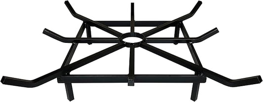 SteelFreak Heavy Duty Square Wheel Fire Pit Grate - Made in The USA (20 x 20 Inch)