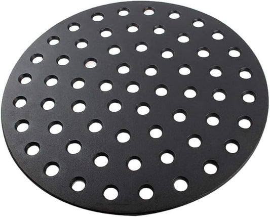 Dracarys Round cast Iron fire Grate,BBQ high Heat Charcoal Plate for XLarge Big Green Egg fire Grate Bottom Grate Grill Parts Charcoal Grate Replacement Parts XLarge Big Green Egg Accessories-17inch