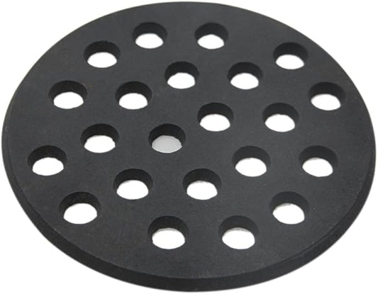 Round cast Iron Bottom fire Grate for Big Green Egg, BBQ high Heat Charcoal Plate fit for S/Mini /Medium Big Green Egg fire Grate Grill Charcoal Replacement Parts Green Egg Accessories-6.5in MFGC