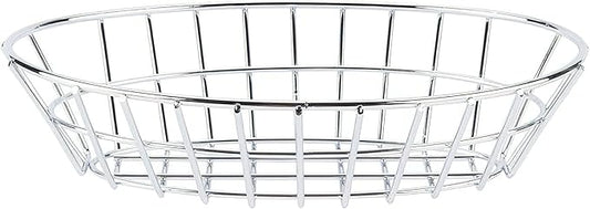 G.E.T. 4-20144 Chrome Oval Metal Wire Basket Metal Wire Baskets Collection