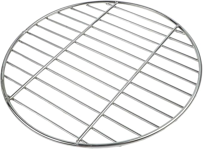 Stainless Steel Grill Grate, Round BBQ Cooking Grid for Even Heat Distribution, High Resistant & Polished Mesh, Outdoor Grilling Accessory, 28cm/33cm/38cm(33CM)