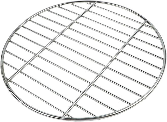 Stainless Steel Grill Grate, Round BBQ Cooking Grid for Even Heat Distribution, High Resistant & Polished Mesh, Outdoor Grilling Accessory, 28cm/33cm/38cm(33CM)