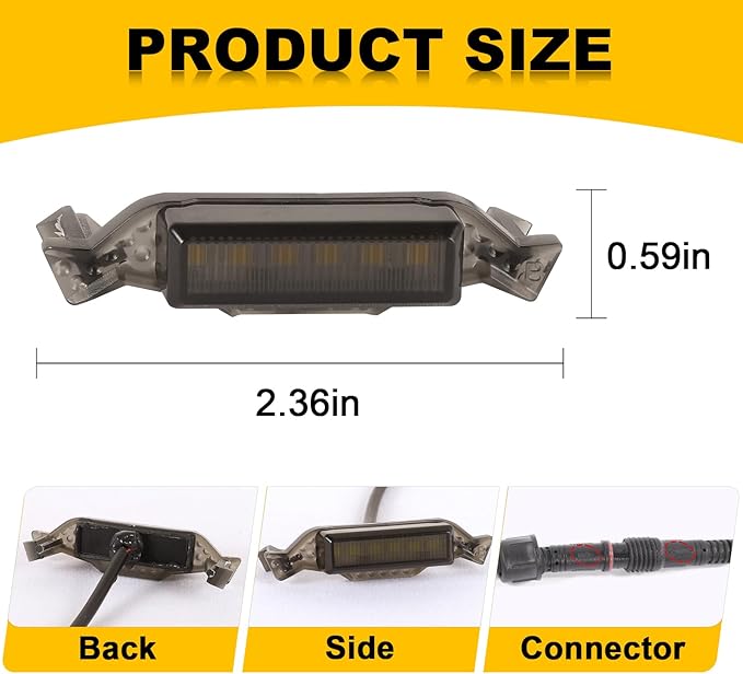 Led Grill Grille Lights fit for 2019 2020 2021 2022 2023 Jeep Wrangler JL JLU Rubicon Sahara Sport Front Grille Grills Light Front Headlights Wrangler JL Jlu 2018-2023 4Pcs Amber Led (Amber JL 4P)