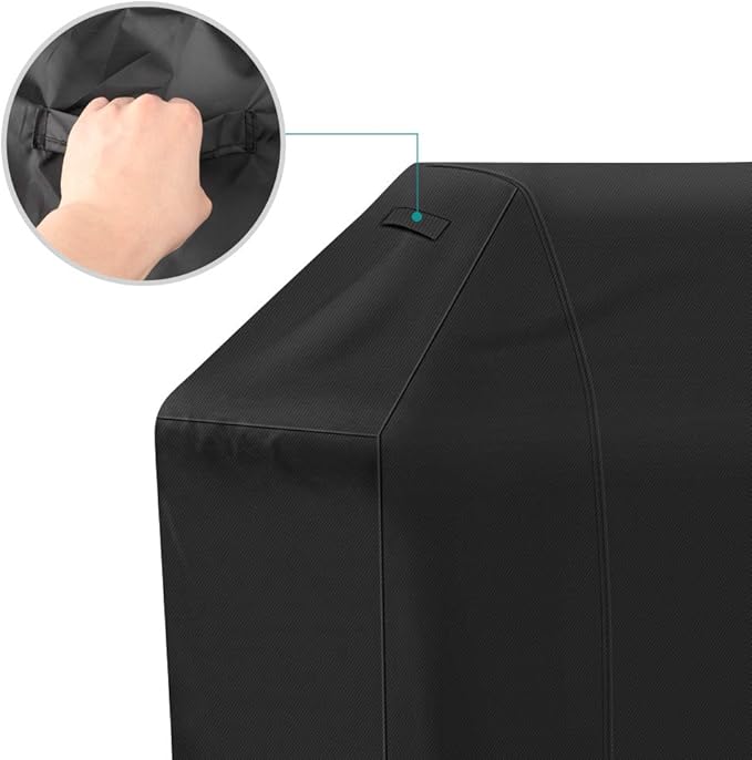 iCOVER Grill Cover, 70 inch BBQ Grill Cover for Outdoor Grill, Anti-UV & Fade Resistant Gas Grill Cover, Waterproof Barbecue Grill Covers for Weber, Char-Broil, Nexgrill and More, Black