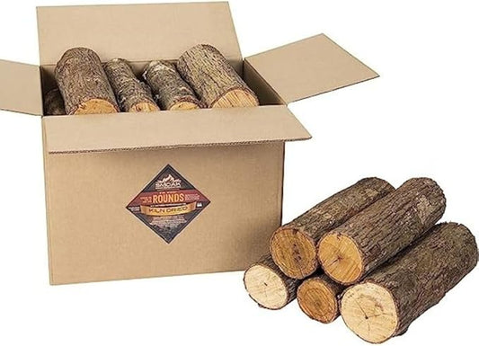 Smoak Firewood - Kiln Dried Premium USDA Certified Firewood (Uncut Rounds (16inch Logs) 100-120lbs)