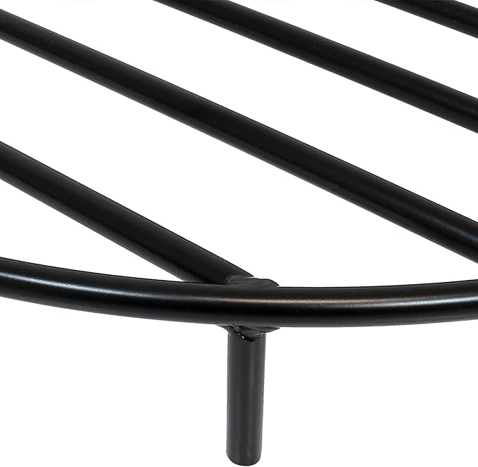 Sunnydaze Round Fire Pit Grate - Elevated Wood Grate for Fire Pit - Heavy-Duty Steel Log Grate for Outside - 30-Inch