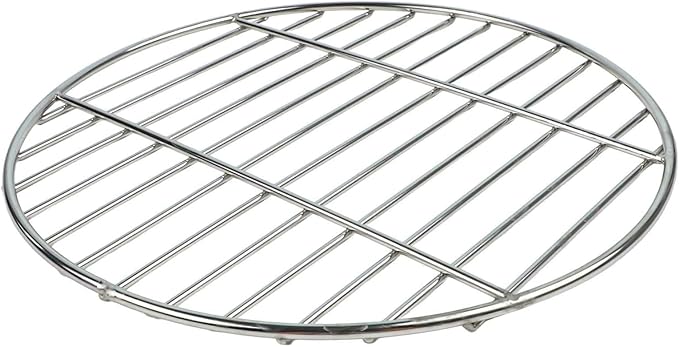 Stainless Steel Grill Grate, Round BBQ Cooking Grid for Even Heat Distribution, High Resistant & Polished Mesh, Outdoor Grilling Accessory, 28cm/33cm/38cm(33CM)