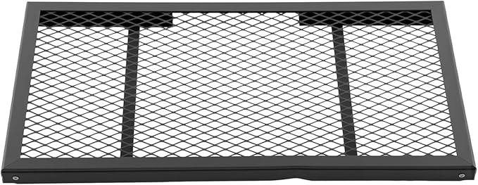 Folding Campfire Grill, 21.7in x 11.8in Portable Over Fire Camp Grill with Legs, Fire Pit Cooking Grate Barbecue Griddle Plate, Campfire Cooking Equipment for Outdoor Barbecue, Picnic, Camping