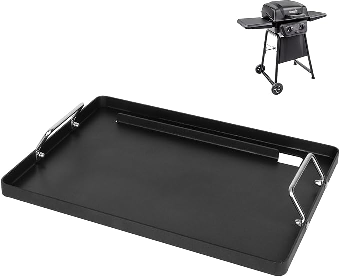 Full-Size Griddle Inserts for Charbroil Classic 280 2 Burner Gas Grills 463672817 463672817-P2 463613717 463647018, Flat Top Grill Griddle for Charbroil American Gourmet 463672717 465635821 465636021