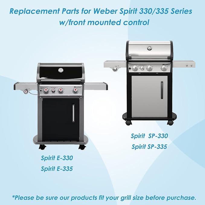 Grill Parts for Weber Spirit 330/335 Grill Replacement Parts, 68948 65518 Grill Burner for Weber Spirit Grill Parts, 18 Inch Burner Tube for Weber Spirit E-330 E-335 SP-330 SP-335