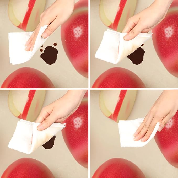 Apples Red Fruit Bright Round Table Cloth Cover, Elastic Edge Waterproof Wipeable Tablecloths 36"-42" Polyester Tablecloth for Party Restaurant Banquet Holiday Camping Outdoor Picnic