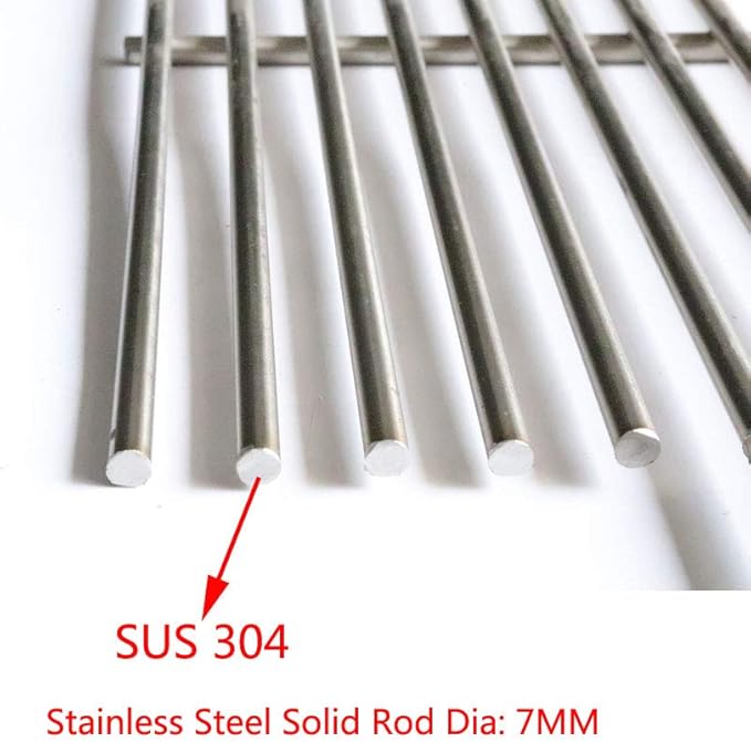 S6019C (3-Pack) 18 3/4" x 9 13/16" Each SUS304 Cooking Grid Grates for Kitchen Aid 720-0727, 720-0745, 720-0745A, 720-0819 Master Forge GCP-2601 Nexgrill 720-0745, 720-0745A