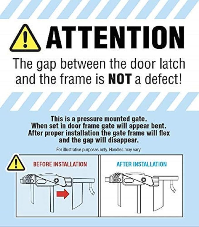 Regalo Safety 38.5 Inch Extra Wide Baby Gate for Doorways & Bottom of Stairs, Pressure Mount Safety Gate for Babies, Toddlers & Pets, Tested & Safe for 30 Years, American Designed, Family Owned