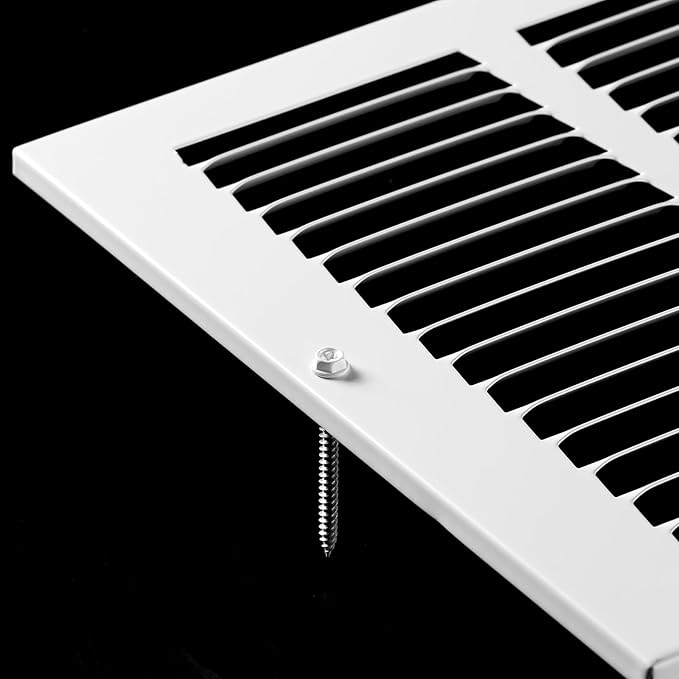 12x12 Return Air Grille(Duct Opening Size),Air Return Vent Cover,Flat Vent Cover,Rejillas De Aire Acondicionado para Casa,Return Air Grilles,Outer Dimensions:13.75"Wx13.75"H(12"Wx12"H, Duct Opening)