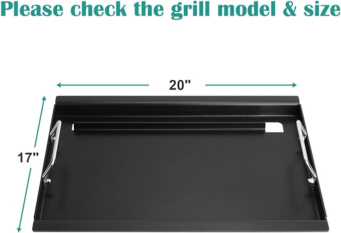 Full Size Griddle Inserts for Char-Broil Performance Convective 3 Burner Series, Flat Top Griddle for 463228622 463732823 463732623 463732923 Grill, Replace for G426-0005-W1