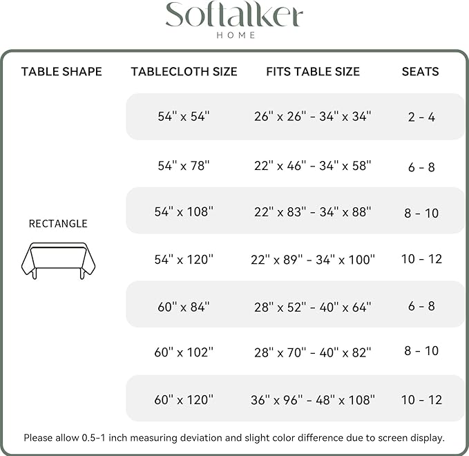 Softalker Gingham Checkered Tablecloth Rectangle - Outdoor Waterproof Buffalo Plaid Table Cloth, Stain Resistant Washable Table Cover for Picnic, Camping, Dining - Burgundy and White, 60 x 84 Inch