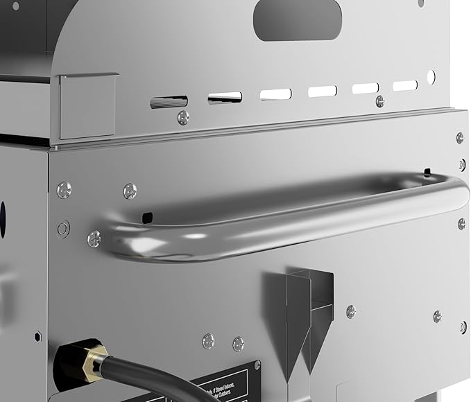 60 in. 8-Burner Commercial Outdoor Propane Gas Grill with 30 in. Roll Dome Cover and 30 in. Griddle in Stainless-Steel, ETL Listed (CGKIT6-D30G30)