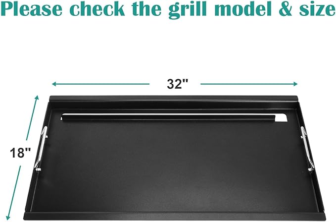 Full Size Griddle Inserts for Char-Broil Performance 6 Burner Series, Flat Top Griddle for Charbroil 463245917 463276517 466245917, 463347017 463238218 Grill, Replace for G470-0002-W1 G470-0003-W1