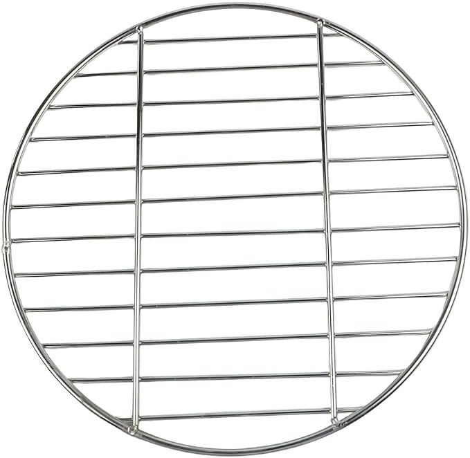Stainless Steel Grill Grate, Round BBQ Cooking Grid for Even Heat Distribution, High Resistant & Polished Mesh, Outdoor Grilling Accessory, 28cm/33cm/38cm(33CM)