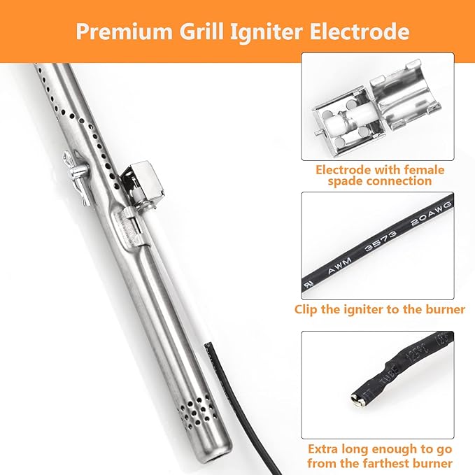 Grill Replacement Parts for Charbroil Performance 2 Burner 463625217, 463673517, 463625219, 463673519, 4 Burner Parts for Char-Broil 463673617, 463673619, 463673017, 463673019, 304 Stainless Steel