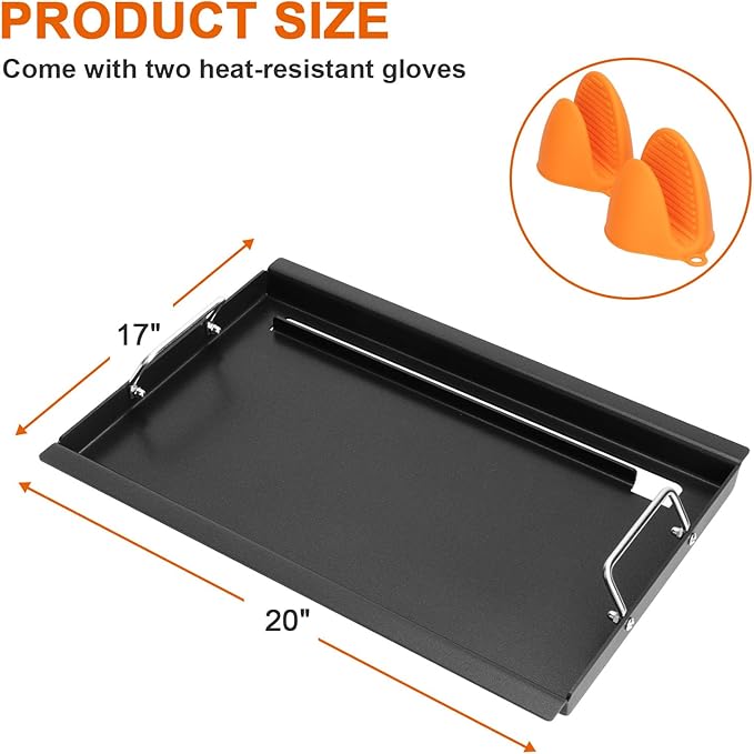 Full-Size Griddle Inserts for Charbroil Performance Convective 3 Burner, Flat Top Griddle for Charbroil Grill 463228622 463732623 463732823 463732923, Replacement Parts for G426-0005-W1